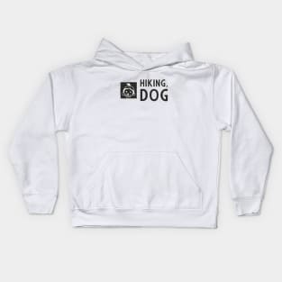 happiness is a day spent hiking with my dog Kids Hoodie